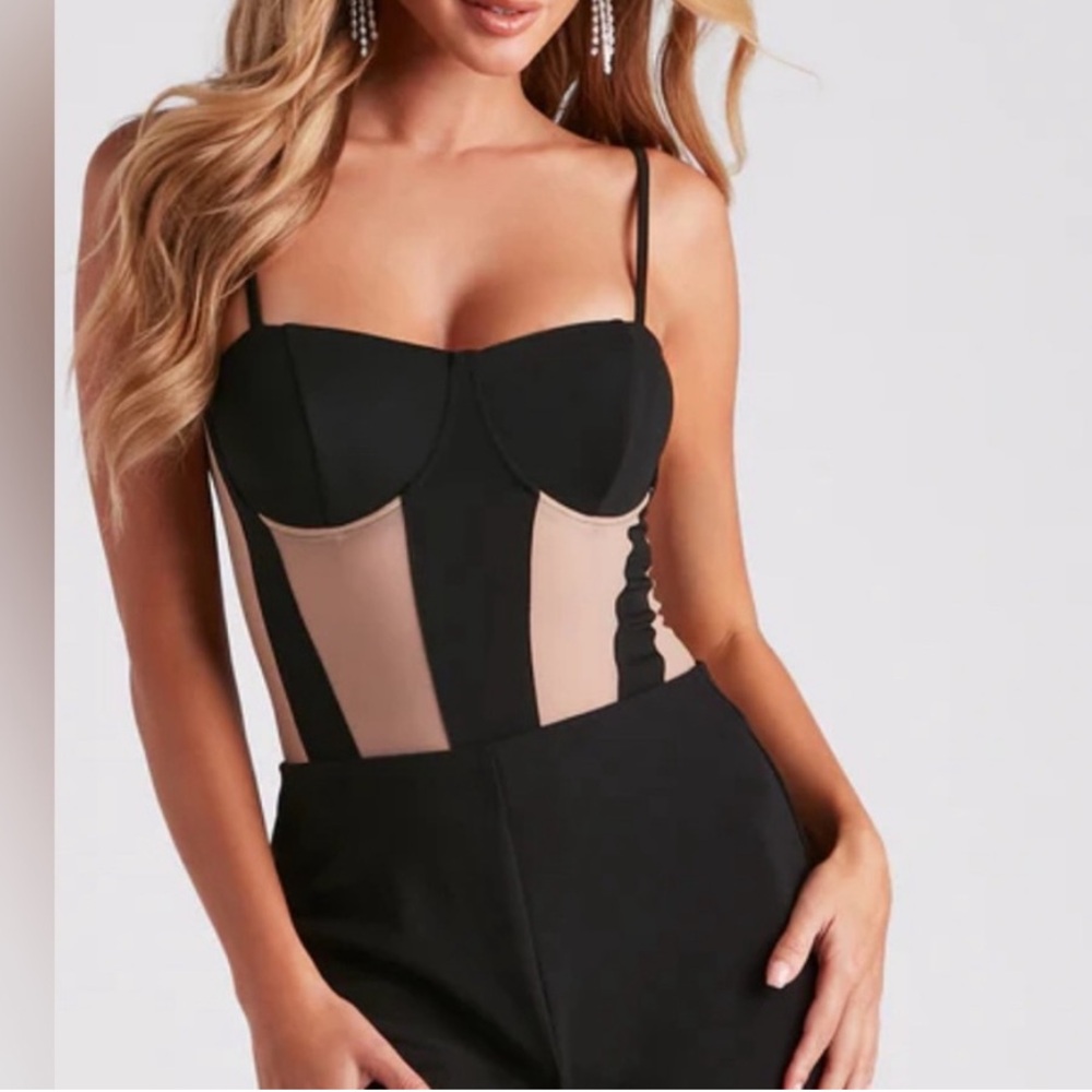 Windsor Mesh Contrast Bodysuit